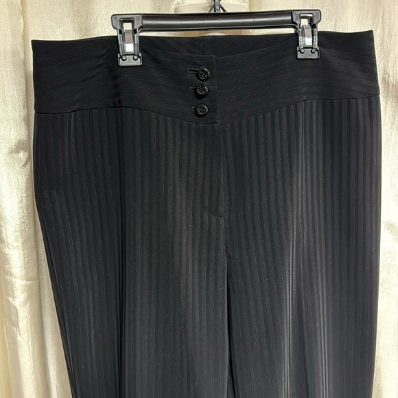 Tahari Black Pinstripe Blazer pants set - Picture 10 of 13